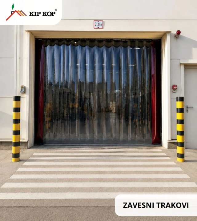 PVC GUMENI TRAKOVI ZA ZAVJESU ZA OTVORE